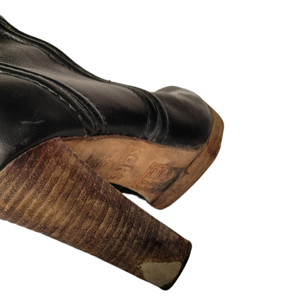 Michael Kors Black Leather Tall Boots Knee High Riding Boots Size 6.5 - Picture 6 of 7